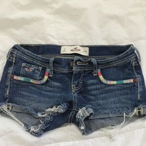 Hollister low rise Jean shorts